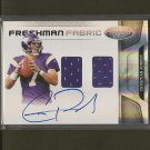 CHRISTIAN PONDER 2012 Leaf Certified Autograph Rookie Card Jersey Relic RC - Vikings & Seminoles
