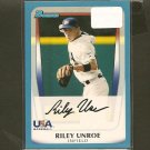 RILEY UNROE - 2011 Bowman Draft BLUE - Team USA - #ed 81/499 RILEY UNROE - 2011 Bowman Draft BLUE - Team USA - #ed 81/499