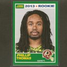 PHILLIP THOMAS 2013 Score Rookie Card - Redskins & Fresno State