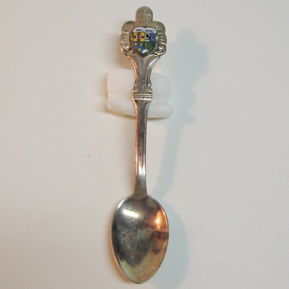 Silver Plated Souvenir Spoon from IRELAND - Crest/Coat of Arms