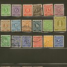 Germany Postage Stamp Lot x18 - A119 Scott #532,534-538,540,541-546,550,553-556 Germany Postage Stamp Lot x18 - A119 Scott #532,534-538,540,541-546,550,553-556