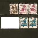 Germany Postage Stamp Lot x5 - A328 Scott #1075, 1079, 1080 Germany Postage Stamp Lot x5 - A328 Scott #1075, 1079, 1080