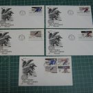 1980 US Postal Winter Olympics FDC Cachet Set of 5 - First Day Issue - Scott #1795,1796,1797,1798 1980 US Postal Winter Olympics FDC Cachet Set of 5 - First Day Issue - Scott #1795,1796,1797,1798