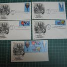 1983 US Postal Hot Air Balloons FDC Cachet Set of 5 - First Day Issue - Scott #2032,2033,2034,2035 1983 US Postal Hot Air Balloons FDC Cachet Set of 5 - First Day Issue - Scott #2032,2033,2034,2035