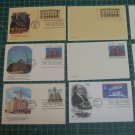 1987-1991 USPS Fleetwood,Anderson,Artcraft Stationery Postal Card FDC First Day of Issue Lot x9