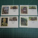 1981-1992 USPS Colorano Silk Stationery Postal Card FDC First Day of Issue Lot x4 1981-1992 USPS Colorano Silk Stationery Postal Card FDC First Day of Issue Lot x4