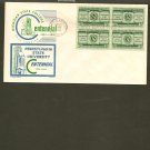 1955 USPS Cachet Craft FDC Scott #1065 Block - Michigan State & Penn State - First Day of Issue