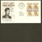 1958 USPS Fleetwood FDC Scott #1111 Block of 4 -Washington, DC- Simon Bolivar -First Day of Issue