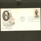 1963 USPS Artcraft FDC Scott #1242 -Houston, TX- Sam Houston -First Day of Issue