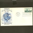 1964 USPS Fleetwood FDC Scott #1244 -World's Fair, NY- First Day of Issue