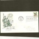1964 USPS Artmaster FDC Scott #1254 - Bethlehem, PA - Christmas Holly - First Day of Issue