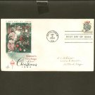 1964 USPS Artcraft FDC Scott #1255 - Bethlehem, PA - Christmas Mistletoe - First Day of Issue