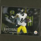 ANTONIO BROWN 2014 Topps Chrome Fantasy Focus - Steelers & Central Michigan