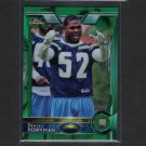 DENZEL PERRYMAN 2015 Topps Chrome GREEN Refractor Rookie RC - Miami Hurricanes & Chargers