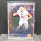 VIC BEASLEY 2015 UD Inscriptions Autograph Rookie Card - Clemson & Atlanta Falcons