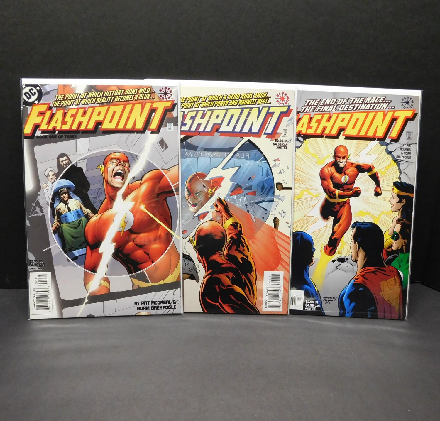 FLASHPOINT 1999 Comic Book Lot/Set/Run #1 2 3 - DC Comics