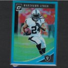 MARSHAWN LYNCH 2018 Donruss Optic Blue Prizm #/299- Oakland Raiders & Cal Golden Bears