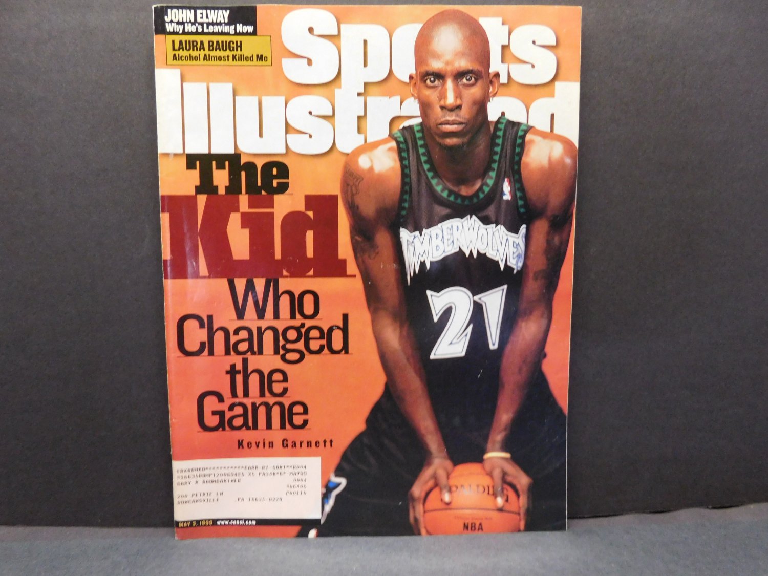 1995 Sports Illustrated KEVIN Minnesota Timberwolves NBA Draft