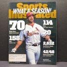 1998 Sports Illustrated - MARK McGWIRE 70th Homerun - St. Louis Cardinals 1998 Sports Illustrated - MARK McGWIRE 70th Homerun - St. Louis Cardinals