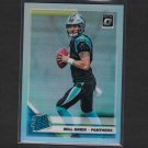 WILL GRIER 2019 Donruss Optic Prizm Rookie - Carolina Panthers & West Virginia