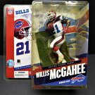 WILLIS McGAHEE 2005 McFarlane Series 11 Chase Variant (White) MOC - Buffalo Bills & Miami Hurricanes