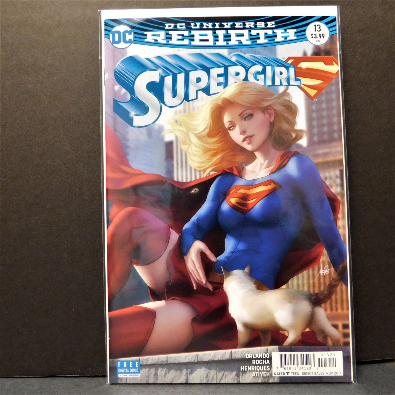Supergirl Rebirth 13 Artgerm Variant Cover B 2016 Dc Comics Steve Orlando