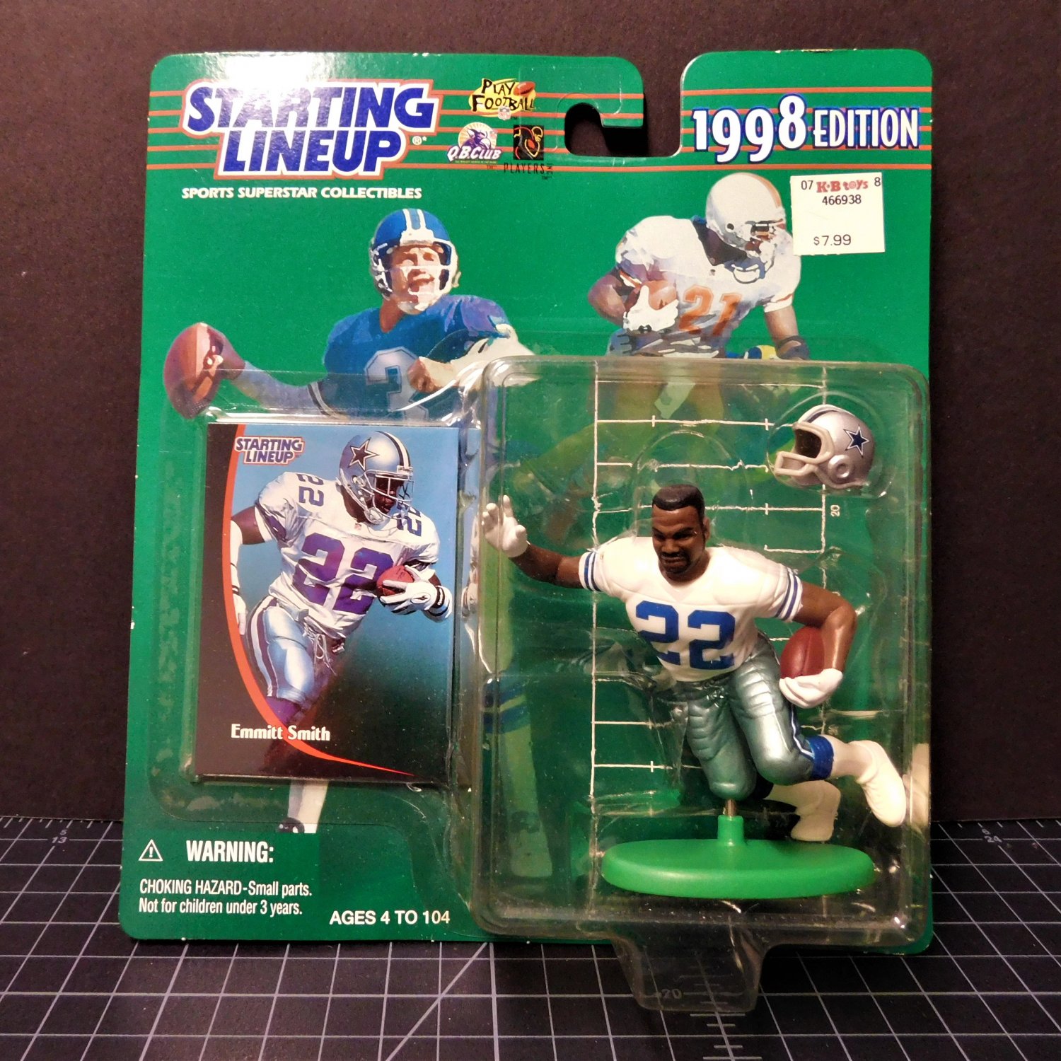 Emmitt Smith 1998 Starting Lineup Slu Moc - Dallas Cowboys & Florida Gators