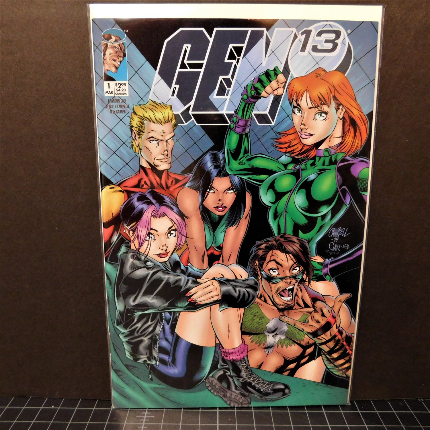 GEN 13 #1 Variant Cover B Wildstorm Comics - J Scott Campbell - Volume 2, 1995