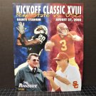 2000 Kick-off Classic NCAA Football PROGRAM - Penn State & USC Trojans - Joe Paterno