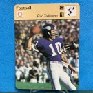 1977 1978 1979 FOOTBALL Fran Tarkenton Sportscaster Card 8-06 (Italy) - Vikings