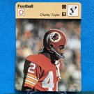 1977 1978 1979 FOOTBALL Charley Taylor Sportscaster Card 25-23 (Italy) - Redskins