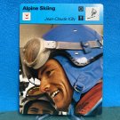 1977 1978 1979 ALPINE SKIING Jean-Claude Killy Sportscaster Card 7-22 (Japan)