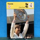 1977 1978 1979 TENNIS Chris Evert Wimbledon Sportscaster Card 2-24 (Japan)
