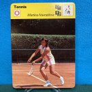 1977 1978 1979 TENNIS Martina Navratilova Sportscaster Rookie Card 34-21 (Italy, Lausanne)