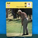 1977 1978 1979 GOLF Henry Cotton Sportscaster Card 59-14 (Italy, Lausanne)