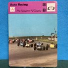 1977 1978 1979 AUTO RACING The European F2 Trophy Sportscaster Card 13-16 (Italy, Lausanne)