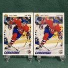JOHN LeCLAIR Rookie Hologram Error/Variation - 1991-92 Upper Deck Hockey -Canadiens, Flyers JOHN LeCLAIR Rookie Hologram Error/Variation - 1991-92 Upper Deck Hockey -Canadiens, Flyers