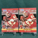 STEPHONE PAIGE Error/Variation - 1990 Pro Set Football - Kansas City Chiefs & Fresno State
