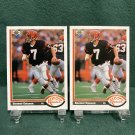BOOMER ESIASON - 1991 Upper Deck Football Hologram Error/Variation Bengals & Terrapins