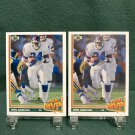 OTIS ANDERSON - 1991 Upper Deck Football Hologram Error/Variation NY Giants & Hurricanes