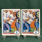 BRUCE MATTHEWS - 1991 Upper Deck Football Hologram Error/Variation Oilers & USC Trojans