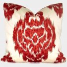 Killiman Red Ikat Accent Pillow