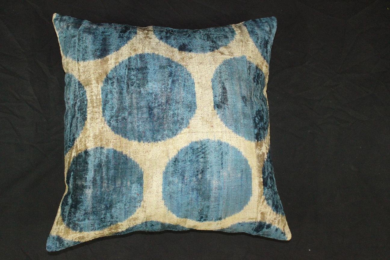 Hand milled cotton silk accent pillow