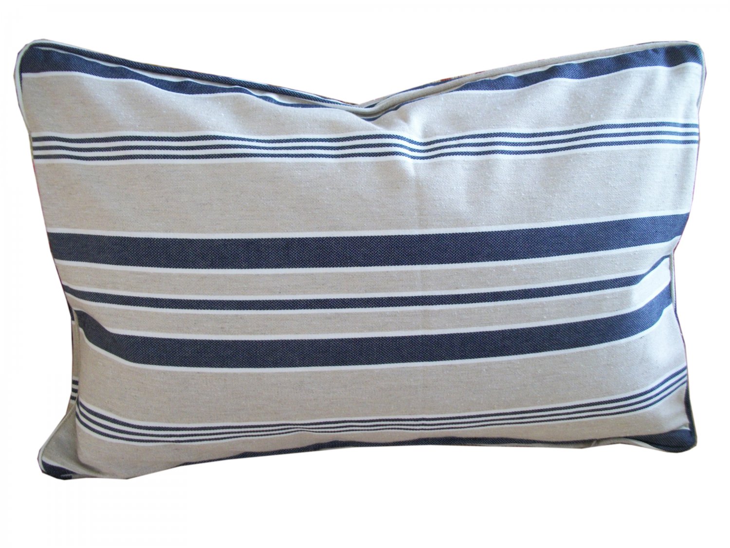 TRUE BLUE HAMPTON STRIPE ACCENT PILLOW