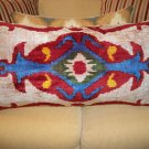 XL Hand Loomed Vintage Ikat Pillow