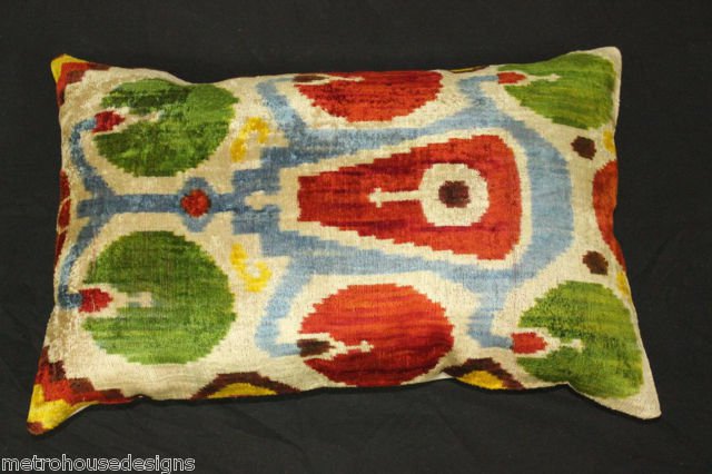BOLO SILK COTTON IKAT ACCENT PILLOW