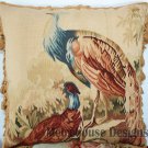Pavone Tapestry Aubusson Accent Pillow