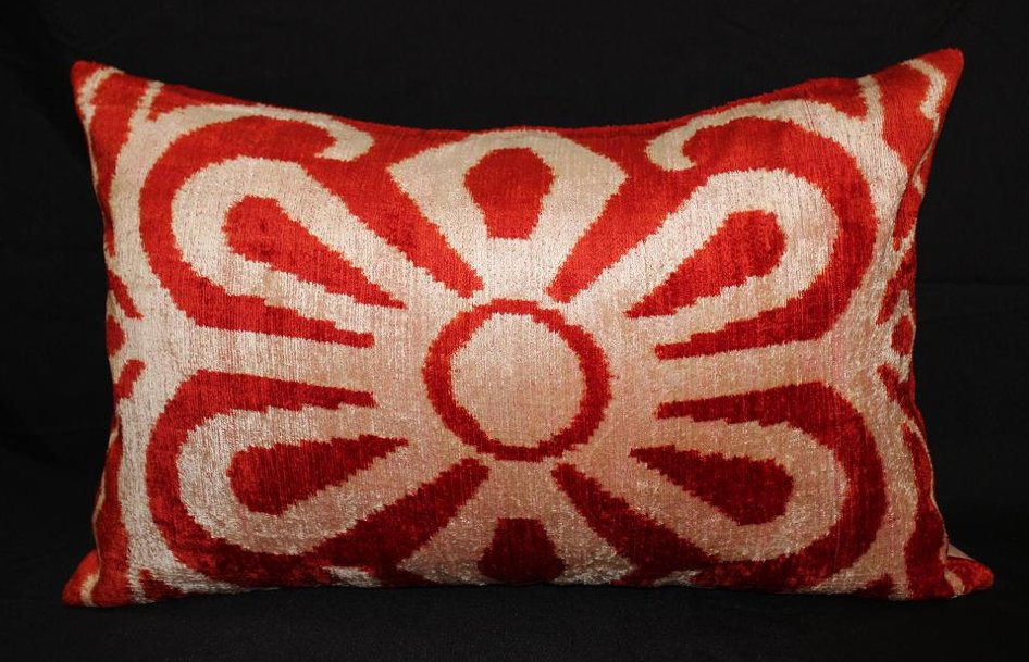 Sparta Silk Velvet Accent Pillow