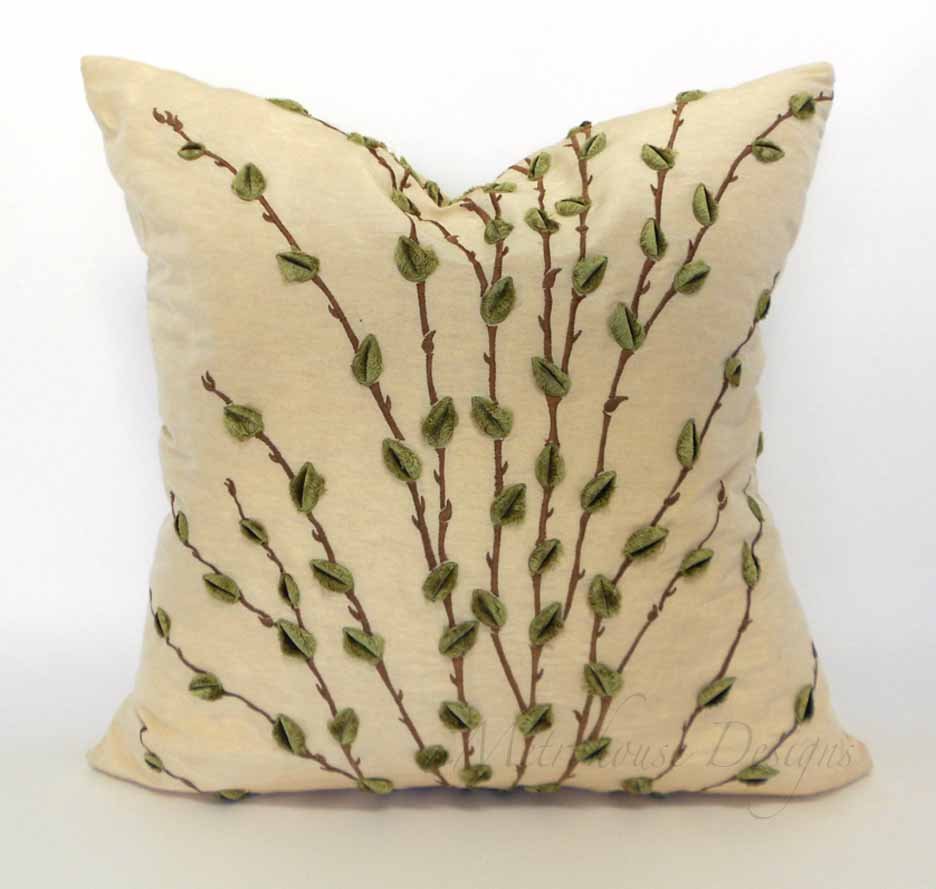 Highland Court Silk & Velvet Boucle Accent Pillow