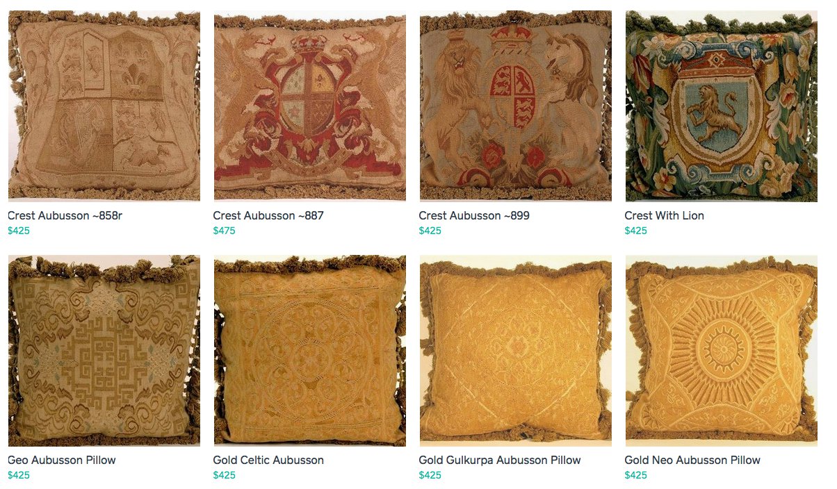 Upscale Aubusson Pillows ~B